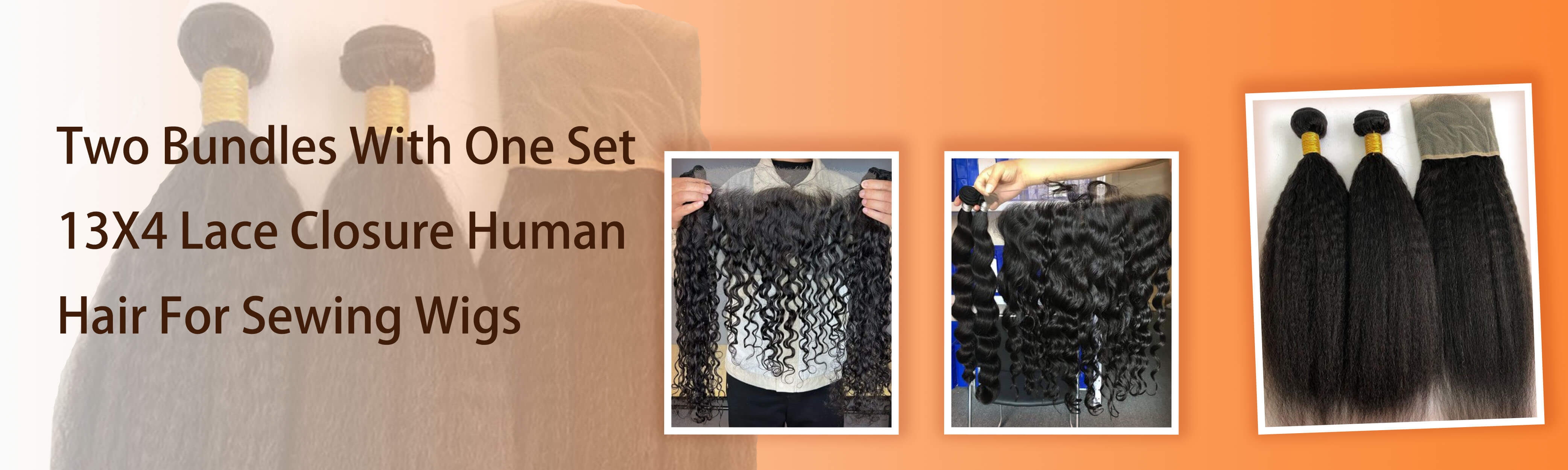 Two Bundles With 13X4 Lace Closure Two Bundles With 13X4 Lace Closure