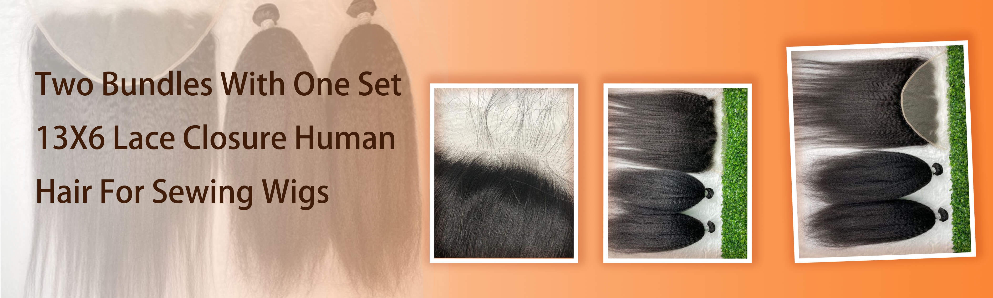 Two Bundles With 13X6 Lace Closure Two Bundles With 13X6 Lace Closure