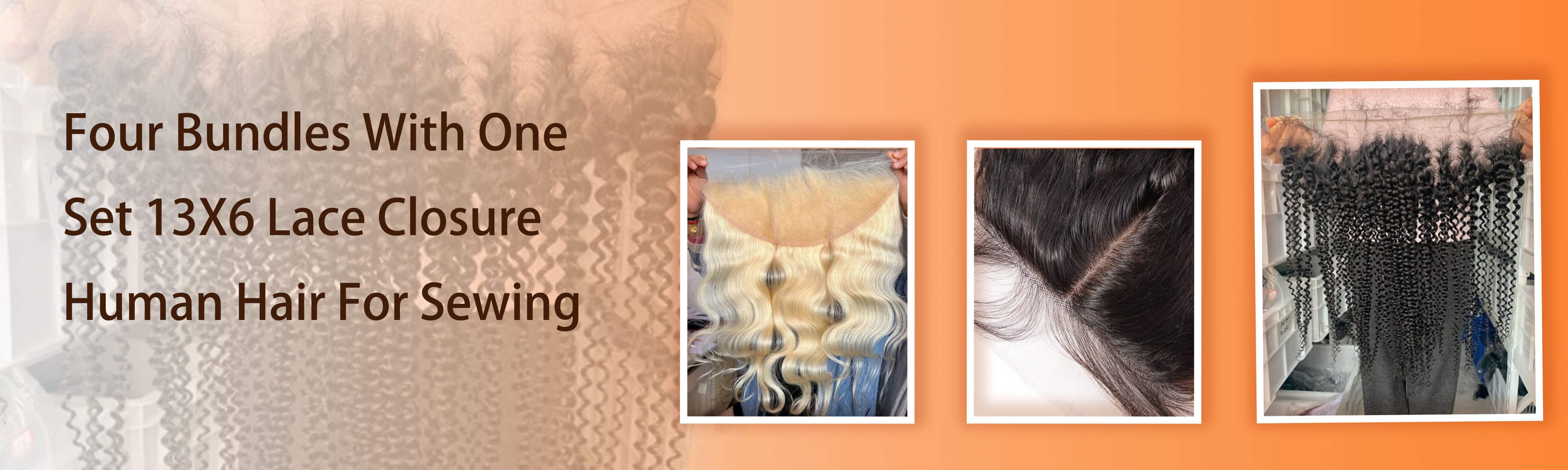 Four Bundles With 13X6 Lace Closure Four Bundles With 13X6 Lace Closure