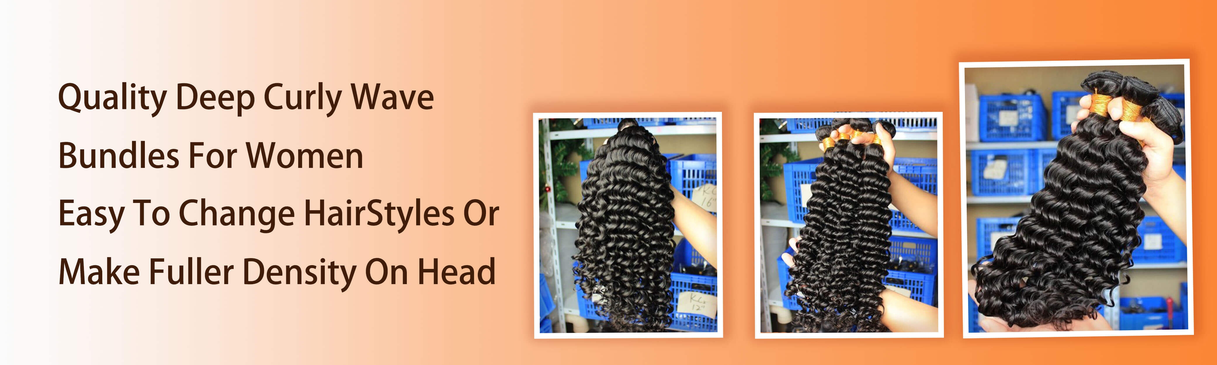 Deep Curly Hair Bundles 