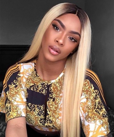 1B/613 Blonde Lace Front Human Hair Wig For Black Women