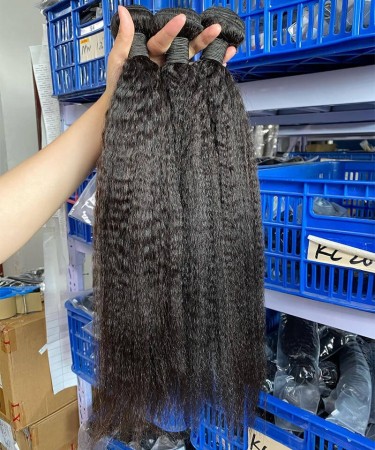 Kinky Straight Eurasian Virgin Hair For Sale 8-30 Inches 3Pics