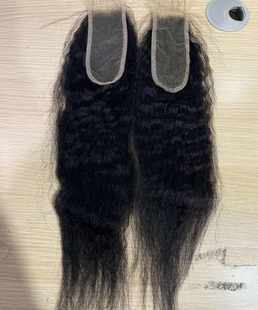 Kinky Straight 2X6 Lace Closure Human Hair 8-20 Inches Sales