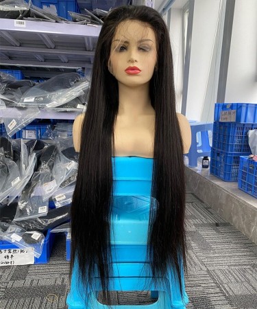 Straight Hd Lace 370 Lace Frontal Wig For Black Women 