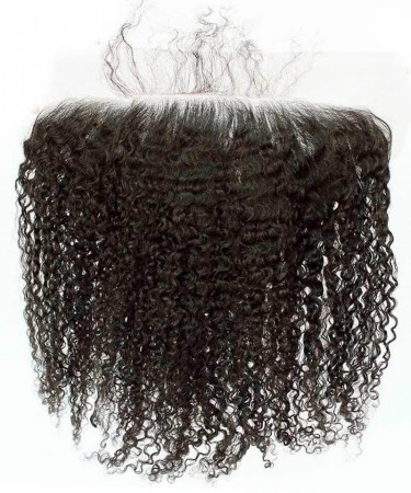 3B 3C Kinky Curly 13x2 Lace Frontal Closure