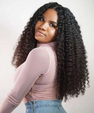 3B3C Kinky Curly 13x6 HD Lace Front Wigs Pre Plucked 10-30 Inches
