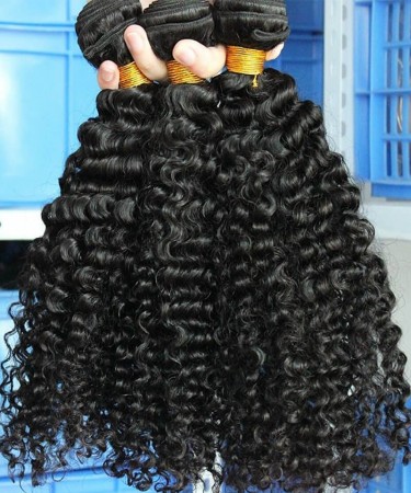 3B 3C Kinky Curly Brazilian Virgin Hair Weave Bundles