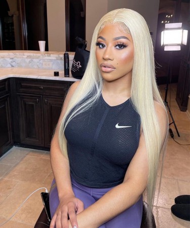 #60 Blonde Color Straight Transparent Lace Front Wigs For Sale