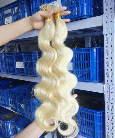 Body Wave 613 Blonde Color Micro Links  Hair Extensions