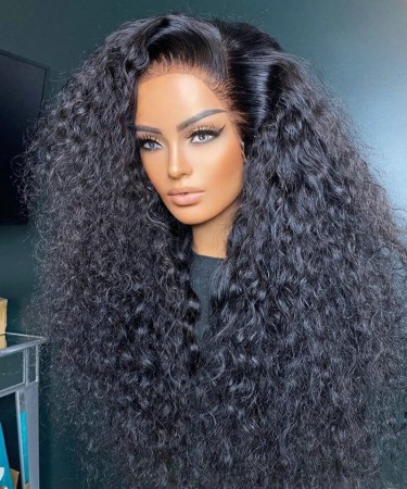 Deep Curly HD Lace Full Lace Human Hair Wigs 10-32 Inches 
