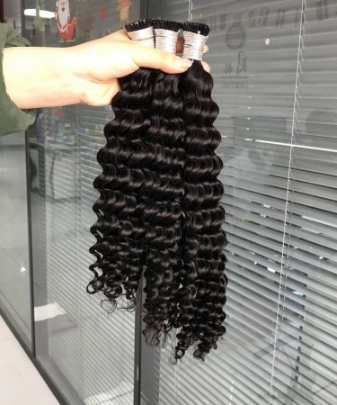 Curly I Tip Human Hair Extension 8-30 Inches For Sale