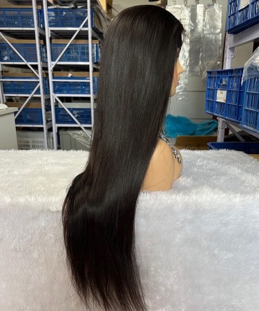 Straight Full Lace Wigs 180% Density Brazilian Human Hair