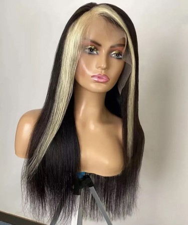 Straight T Part human hair lace front wigs black women Sales
