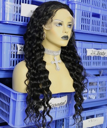 Loose Wave 13x6 Lace Front Wigs With Fake Scalp 