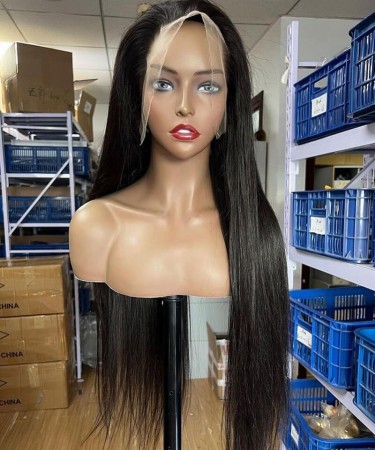 Straight 13X6 Lace Front Human Hair Wigs For Black Women