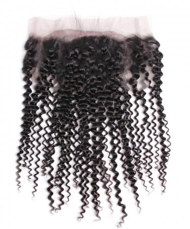 Kinky Curly 4X4 Silk Base 13x4 Lace Frontal Closure For Sale