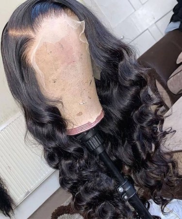 Natural Wavy 13X6 Lace Front Wigs Human Hair 130% Density