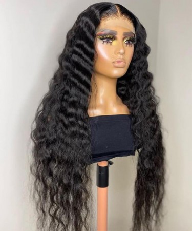 Loose Wave 5X5 HD Lace Closure Wigs For Black Women 