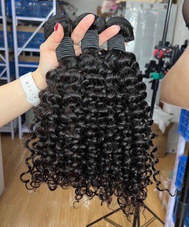 Loose Curly Malaysian Virgin Hair Bundles 3Pics 