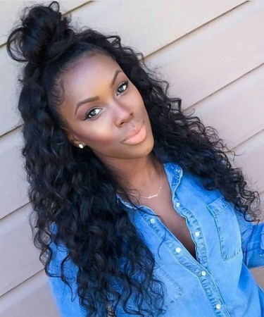 Loose Wave 130% Density Lace Front Wigs For Black Women