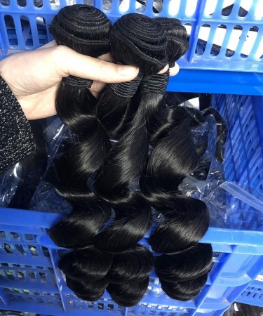 Loose Wavy Indian Virgin Hair Bundles Human Hair 