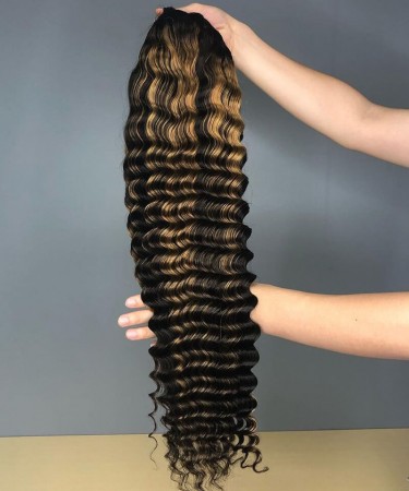 Deep Wave Human Hair Wigs 150% Density Cheap Prices