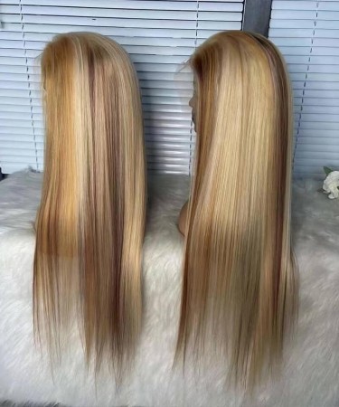 Highlight Ombre Color Straight 13X4 Lace Front Wigs For Sale