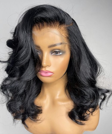 Body Wave 370 Lace Frontal Wig Pre Plucked With Baby Hair