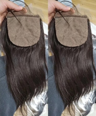 Silk Top Human Hair Lace Closures For Women