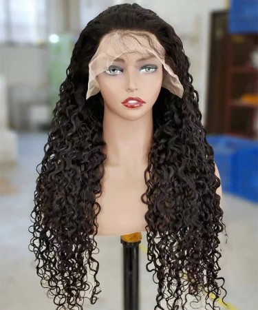 Water Wave Silk Base Full Lace Wigs 130% Density 10-30 Inches