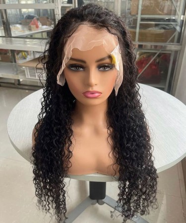 13X4 HD Lace Front Wigs Water Wave With Baby Hair 150% Density