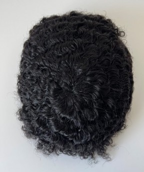 12MM Wave Human Hair Lace Toupee For Men 