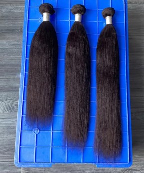 Yaki Straight Bohemian Virgin Hair Bundles 10-30 Inches 3Pics For Women Sales