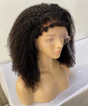 4B 4C Afro Kinky Curly 150% Density Lace Front Wigs