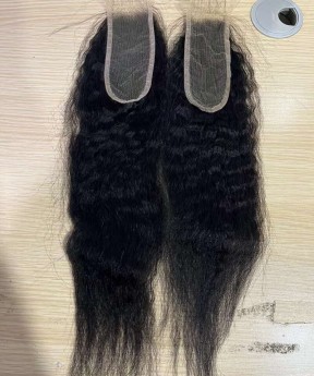 Kinky Straight 2X6 Lace Closure Human Hair 8-20 Inches Sales