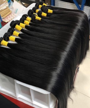 32 to 40 Inches Long Length Straight Human Virgin Hair Bundles