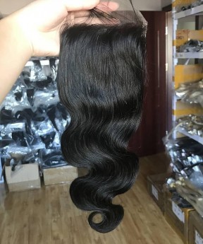 Body Wave 7x7 Lace Closure Human Hair Pre Plucked