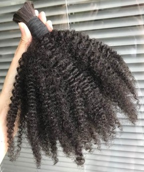 Afro Kinky Curly Bulk Hair For Braiding Online Sale 10-30 Inches