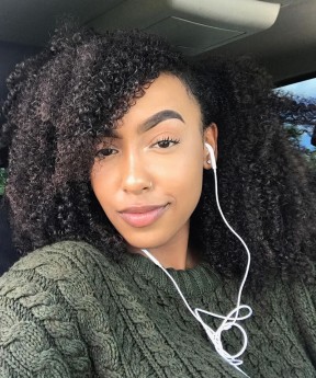 Afro Kinky Curly 2x6 HD Lace Closure Wigs Quality Human Hair