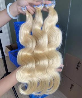 613 Color Body Wave Tape Human Hair Extensions