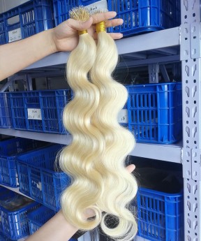 Body Wave 613 Blonde Color Micro Links  Hair Extensions