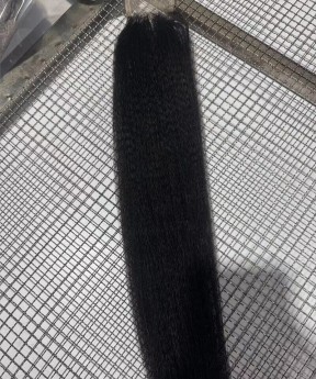 Coarse Yaki Straight 2X6 Lace Closure 8-20 Inches Human Hair