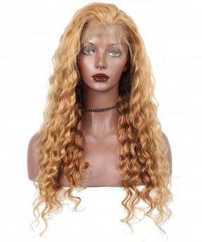 #27 Colored Loose Wave 13X4 Lace Human Hair Wigs