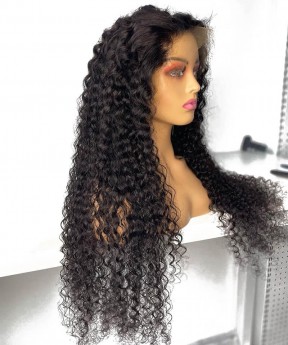 Deep Curly Undetected 360 Lace Frontal Wig Pre Plucked
