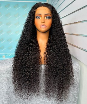 Deep Curly 6x6 HD Lace Closure Wigs 10-30 Inches High Quality Human Hair