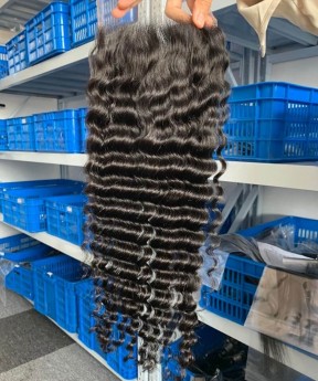 Good Deep Wave 6x6 Lace Closure Human Hair 8-20 Inches
