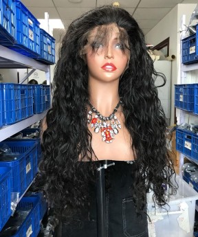 Good Water Wave 13x4 Lace Front Human Virgin Hair Wigs