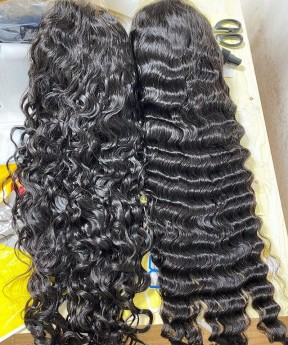 Water Wave 370 Lace Front Wig Pre Plucked With Baby Hair