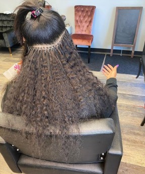 Deep Curly Nano Ring Human Hair Extensions 8-30 Inches