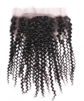 Kinky Curly 4X4 Silk Base 13x4 Lace Frontal Closure For Sale